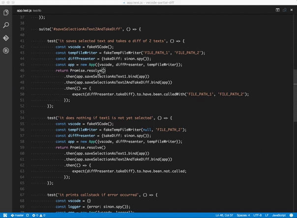 partial diff extension animation