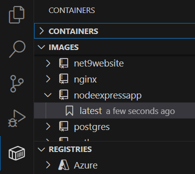 Verify Docker image exists