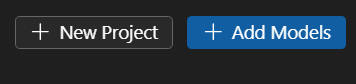 Screenshot that shows how to add model. It contains a button to add models.
